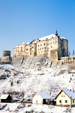 Cesky Sternberk Castle in winter, Czech Republic clipart