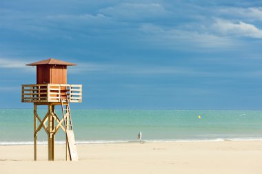 Cankurtaran kabin narbonne Plage, sahilde languedoc roussi