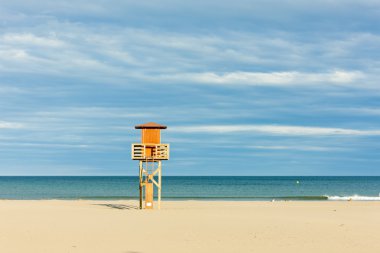 Cankurtaran kabin narbonne Plage, sahilde languedoc roussi