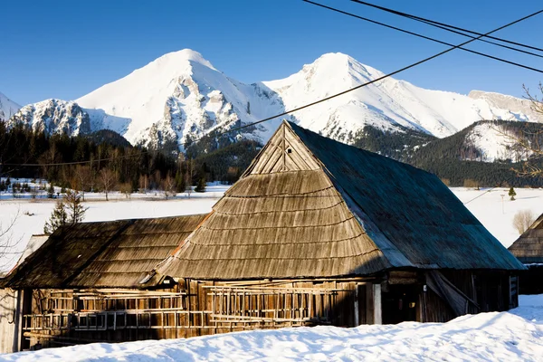 Zdiar and Belianske Tatry (Belianske Tatras) in winter, Slovakia — Stock Photo, Image