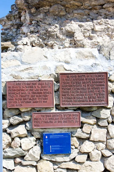 Signos en la fortaleza de Smederovo, Serbia — Foto de Stock