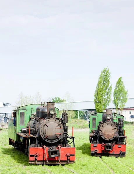Locomotivas a vapor, Kostolac, Sérvia — Fotografia de Stock