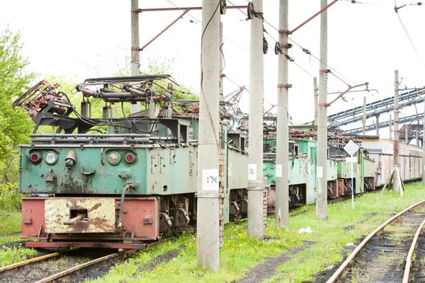 Locomotivas elétricas, Kostolac, Sérvia — Fotografia de Stock