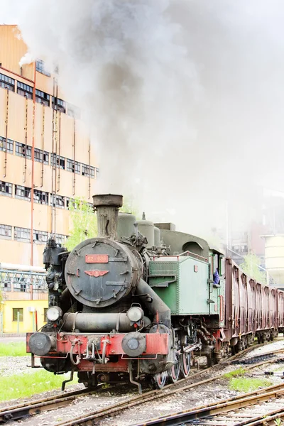 Treno merci a vapore, Kolubara, Serbia — Foto Stock