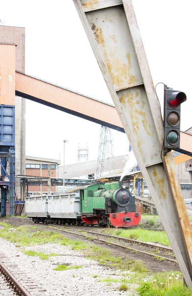 Tren de carga a vapor, Kolubara, Serbia —  Fotos de Stock