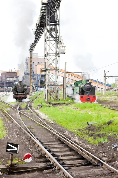Locomotoras de vapor, Kolubara, Serbia — Foto de Stock
