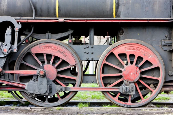 Detalle de la locomotora de vapor (126.014), Resavica, Serbia — Foto de Stock