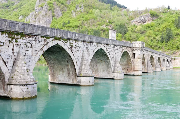Bridge over Drina River, Visegrad, Bosnia and Hercegovina — Stock Photo, Image