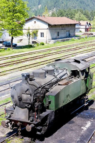 Locomotora de vapor, punto de entrega en Oskova, Bosnia y Hercegovi —  Fotos de Stock