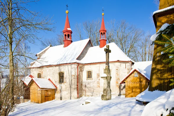 Kerk in bela, Tsjechië — Stockfoto