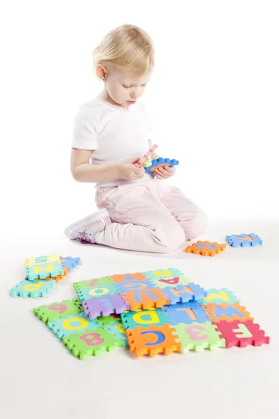 Playing little girl — Stock Photo, Image