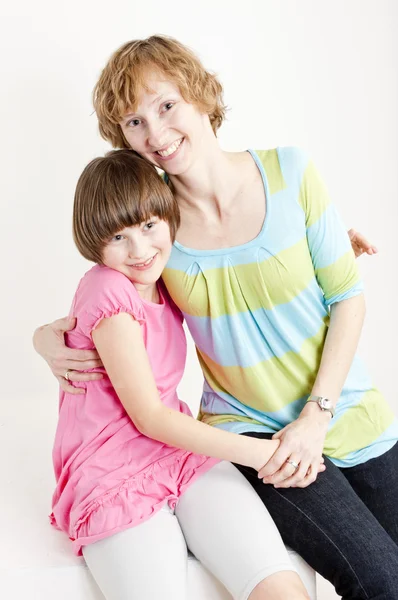 Ritratto della madre con la figlia — Foto Stock