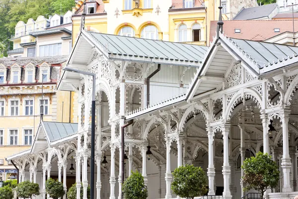 Piyasa colonnade, karlovy vary (carlsbad), Çek Cumhuriyeti — Stok fotoğraf