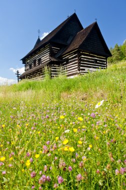 Wooden church, Brezany, Slovakia clipart