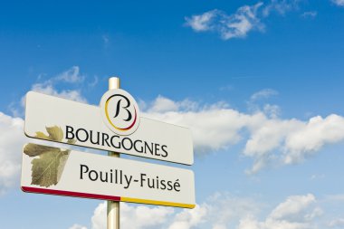 Pouilly-Fuisse, Cote Maconnais, Burgundy, France clipart