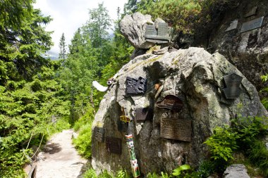 sembolik mezarlıkta vysoke tatry (yüksek tatras), Slovakya