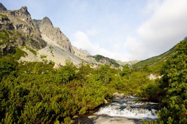 Büyük soğuk Vadisi, Vysoke Tatry (yüksek Tatras), Slovakya