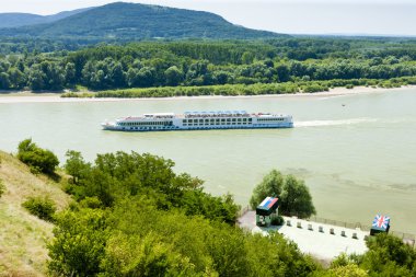 Cruise ship oan Danuba River, Slovakia clipart