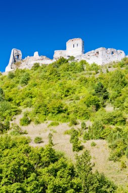 Slovakya 'daki Cachtice Kalesi kalıntıları