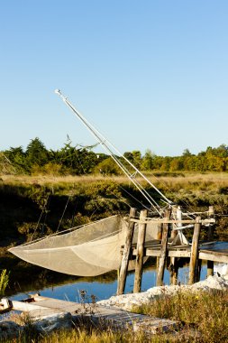 Balıkçılık net, Fransa oleron Adası, poitou-charentes