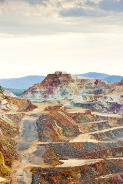 Copper mine, Minas de Riotinto, Andalusia, Spain clipart
