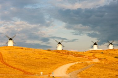 Windmills, Alcazar de San Juan, Castile-La Mancha, Spain clipart