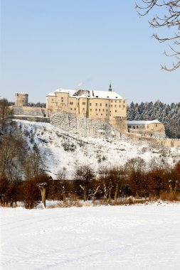 Cesky Sternberk Castle in winter, Czech Republic clipart