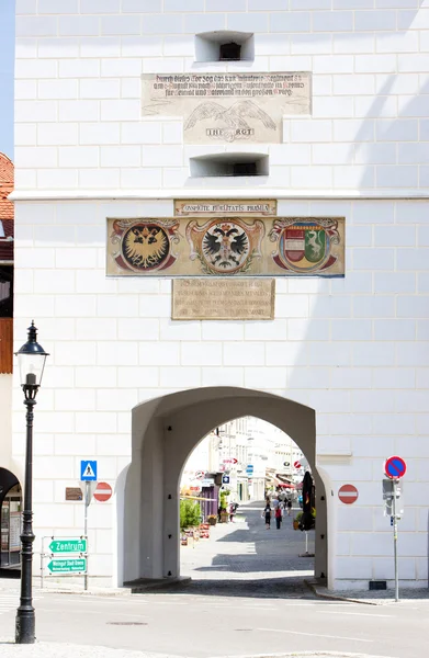 Деталь городских ворот, Кремс, Нижняя Австрия, Австрия — стоковое фото