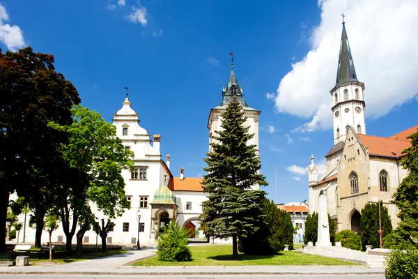 Praça do Mestre Paulo, Levoca, Eslováquia — Fotografia de Stock