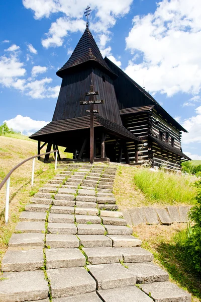 Ahşap kilise, brezany, Slovakya — Stok fotoğraf