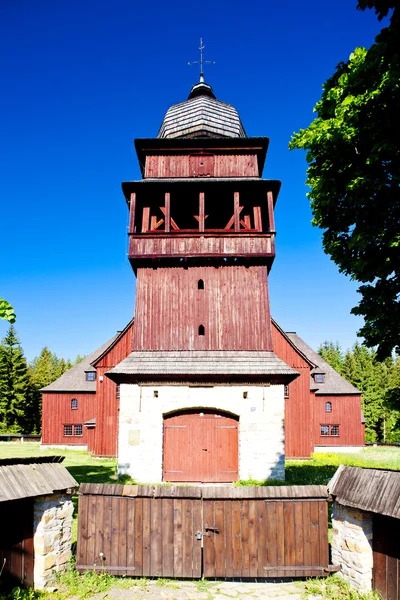 Wooden church of Holy Cross, Lazisko, Slovakia — Stock Photo, Image