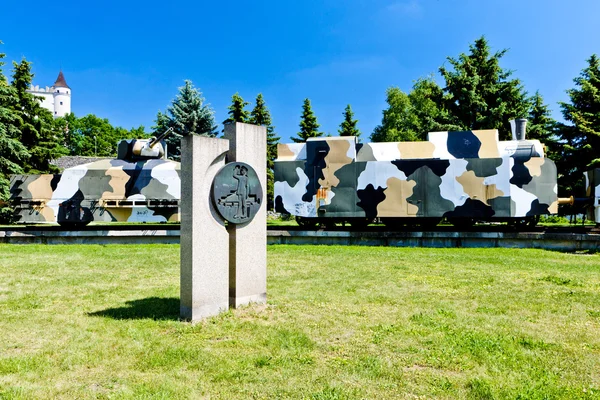Comboio blindado memorial da Revolta Nacional Eslovaca, Zvolen, Sl. — Fotografia de Stock