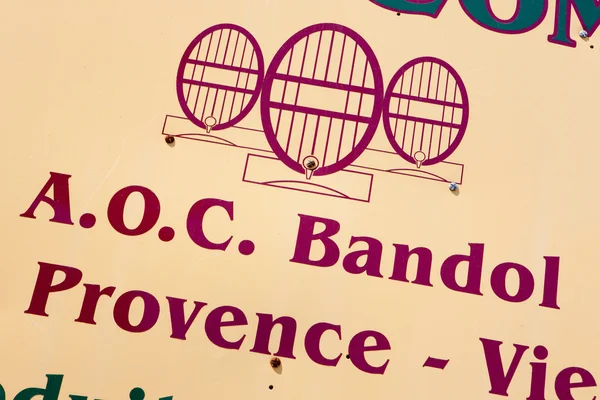 Region winiarski Bandol, Prowansja, Francja — Zdjęcie stockowe