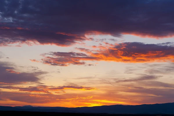 Landschaft bei Sonnenuntergang — Stockfoto