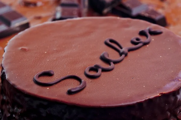 Sacher 케이크 — 스톡 사진