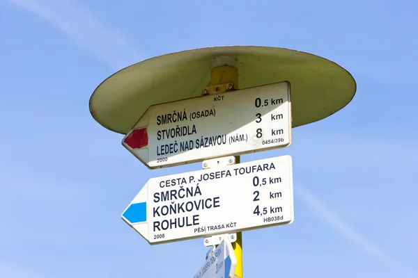 Guideposts, Czech Republic — Stock Photo, Image