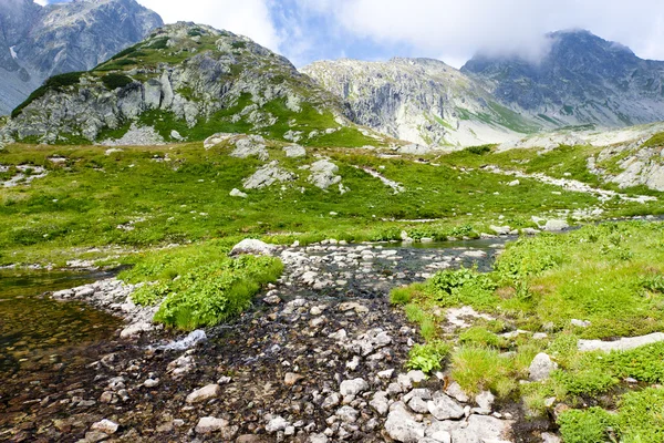 Tal unter prielom, vysoke tatry (hohe Tatra), Slowakei — Stockfoto