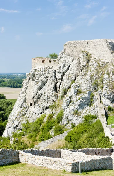 Rovine del castello di Devin, Slovacchia — Foto Stock