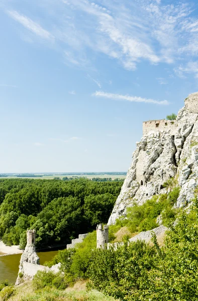 Romjai Devin Castle, Szlovákia — Stock Fotó