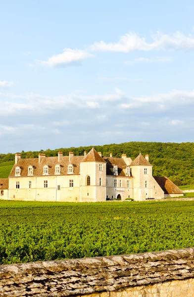 Clos blanc de vougeot slottet, Bourgogne, Frankrike — Stockfoto