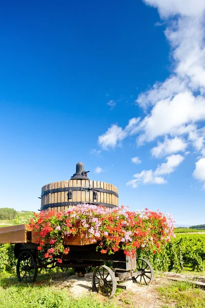 Wine press vicino a Pommard, Bourgogne, Francia — Foto Stock