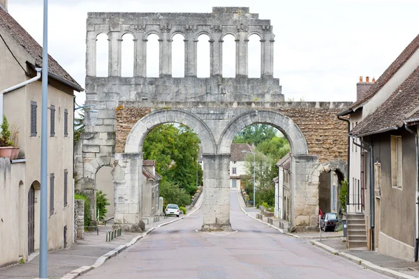 Porte d 'Arroux, Autun, Borgonha, França — Fotografia de Stock