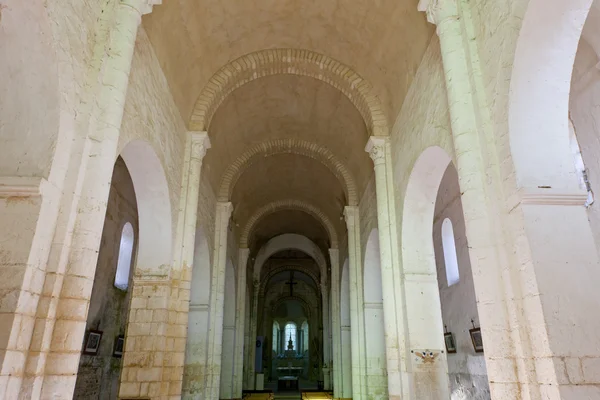 Interior de chruch en La Celle, Centro, Francia — Foto de Stock
