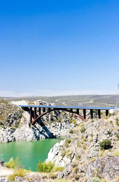 Villalcampo dam, Castilië en leon, Spanje — Stockfoto