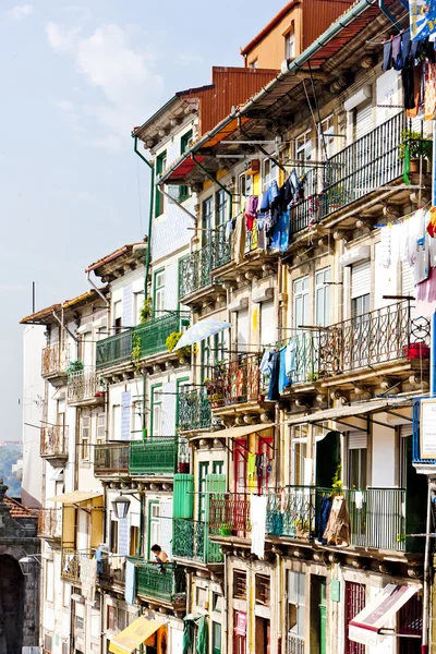 Bairro da Ribeira, Porto, Portugal — Fotografia de Stock