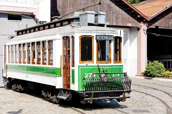 Tramvajové muzeum, porto, Portugalsko — Stock fotografie