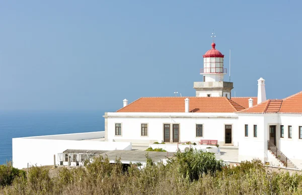 Majáku na cabo mondego, Portugalsko — Stock fotografie