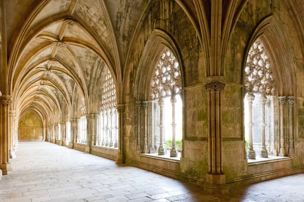Royal cloister of Santa Maria da Vitoria Monastery, Batalha, Est — Stock Photo, Image