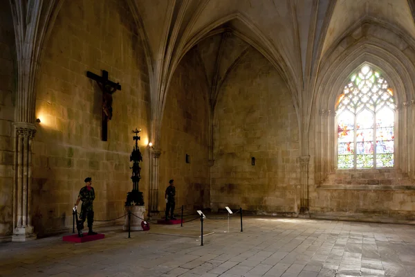 Sala capitolare del Monastero di Santa Maria da Vitoria, Batalha, Estre — Foto Stock