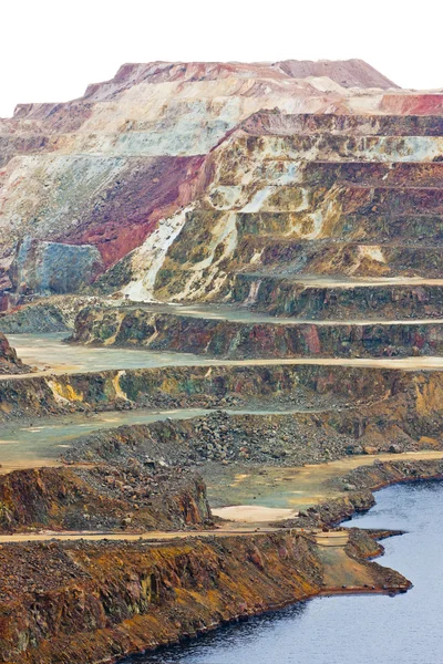 Měděný důl, minas de riotinto, Andalusie, Španělsko — Stock fotografie